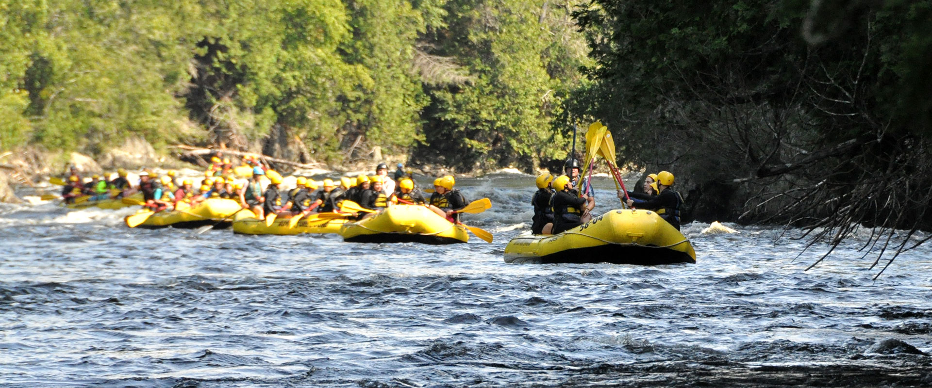 Whitewater rafting on the Kennebec River in Maine